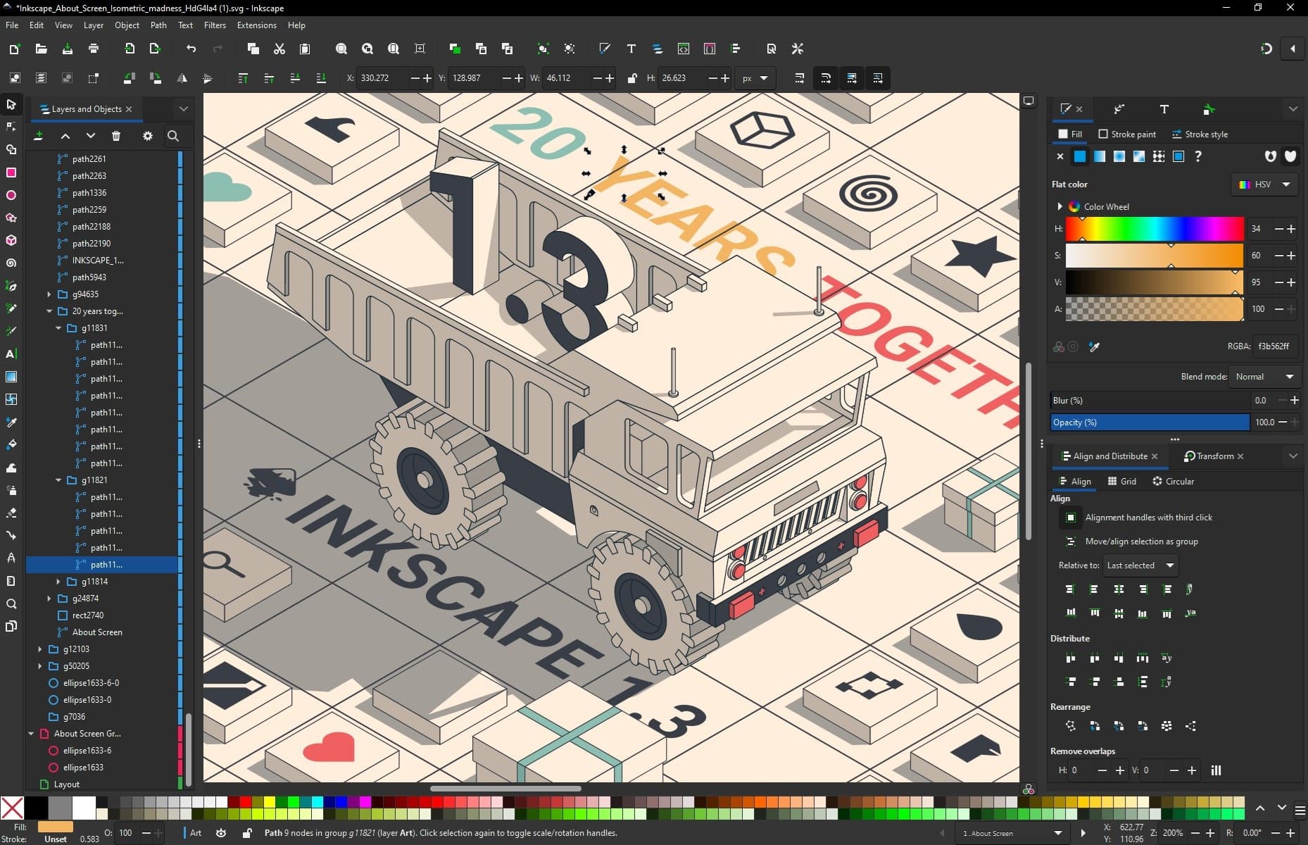 Interface d'Inkscape